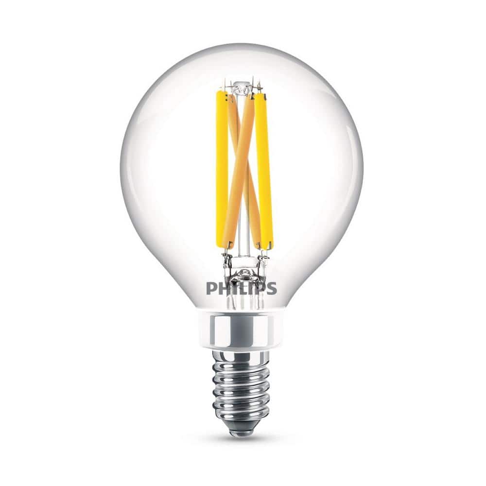 Eco-Friendly Clear Glass 60W LED Bulb 2-Pack with Dimmable Warm Glow