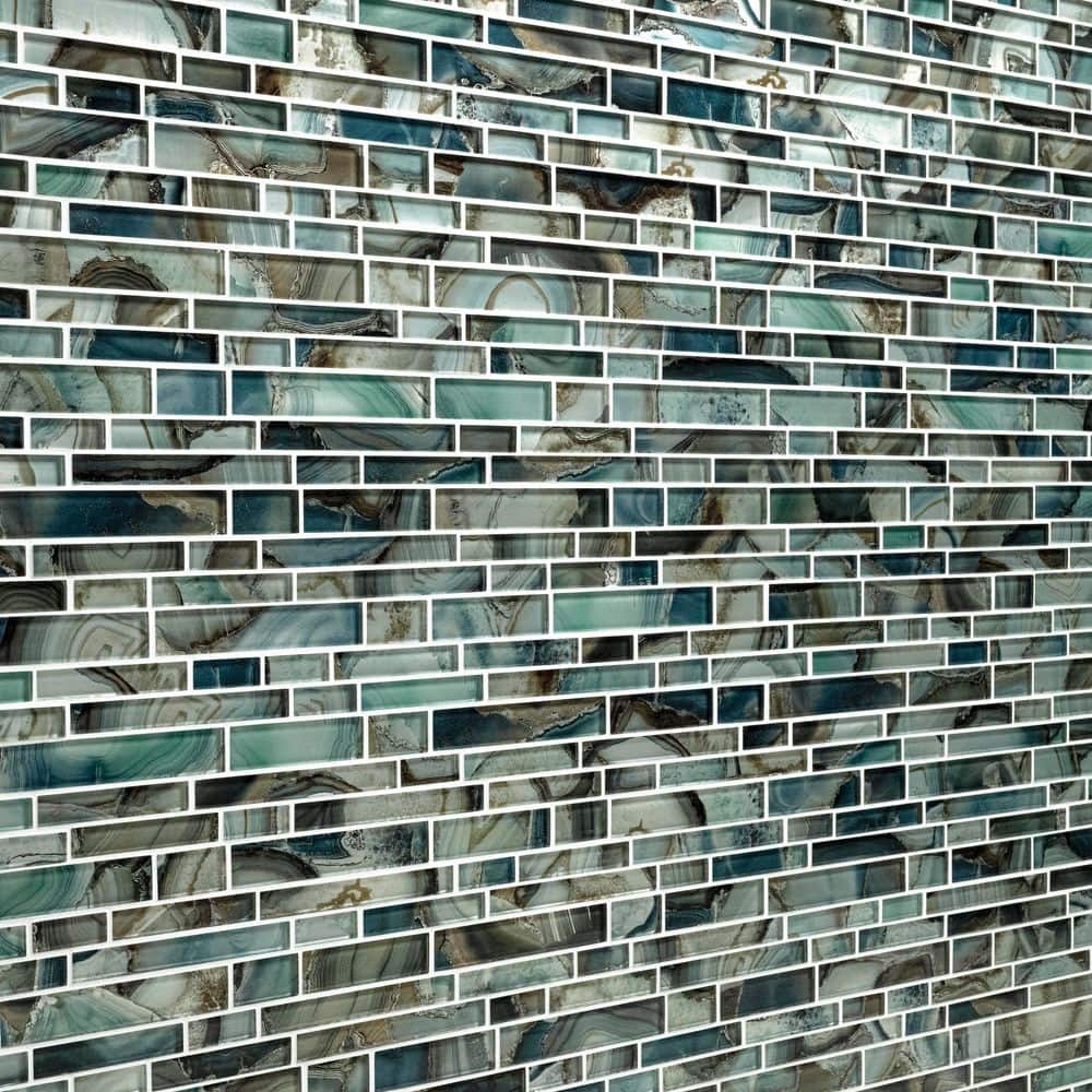 Night Sky 12" x 12" Glass Mosaic Tile