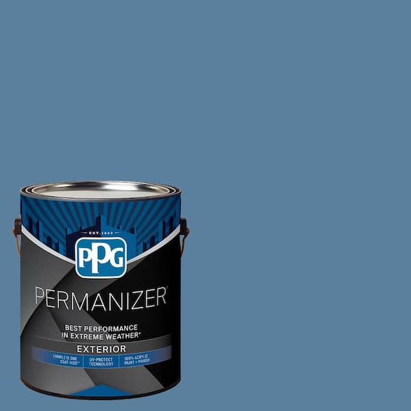 PERMANIZER 1 gal. PPG1160-5 Blue Beads Semi-Gloss Exterior Paint