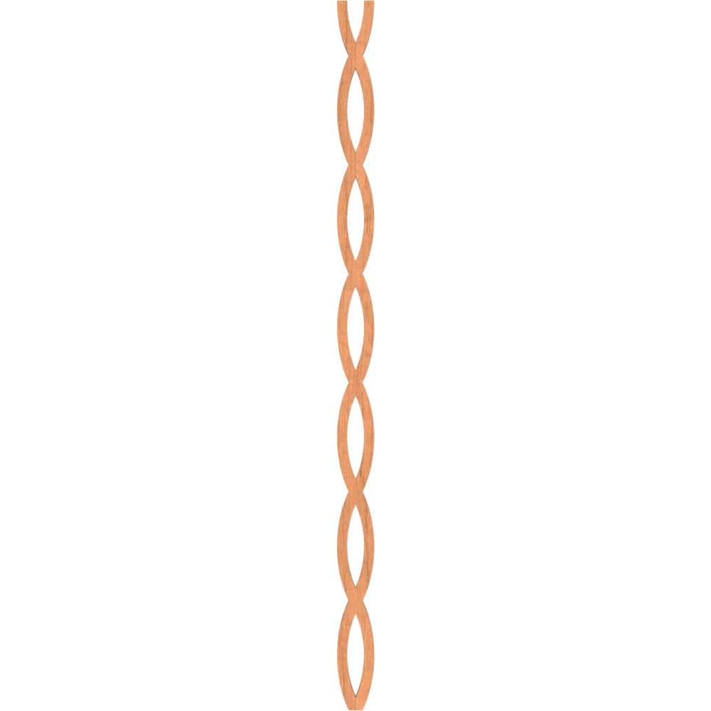 Cherry Wood Decorative Slat Wall Panel Kit, 47" Height