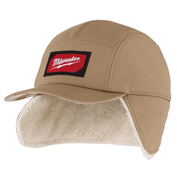 SM Khaki Sherpa-Lined Hat