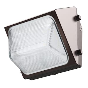 300-Watt Equivalent 4000 Lumen Bronze Dusk to Dawn Integrated LED 4000K Cool White Commercial Wall Pack Light