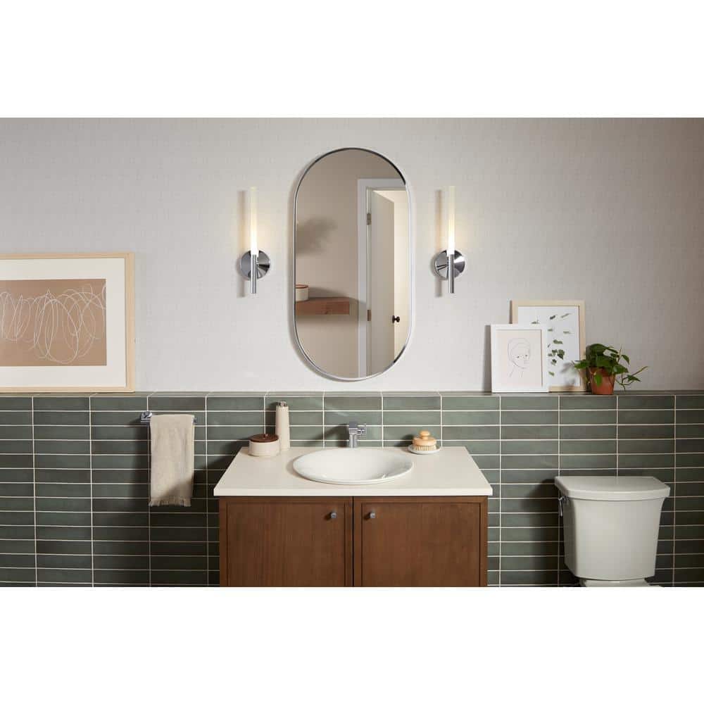 Essential Polished Chrome 40" x 20" Framed Bathroom Vanity Mirror
