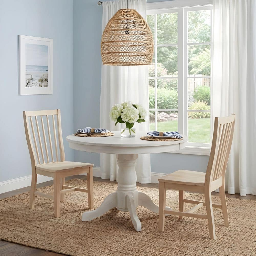 Audrey Unfinished Solid Wood Dining Chair Set of 2 price history on PriceWatchPro