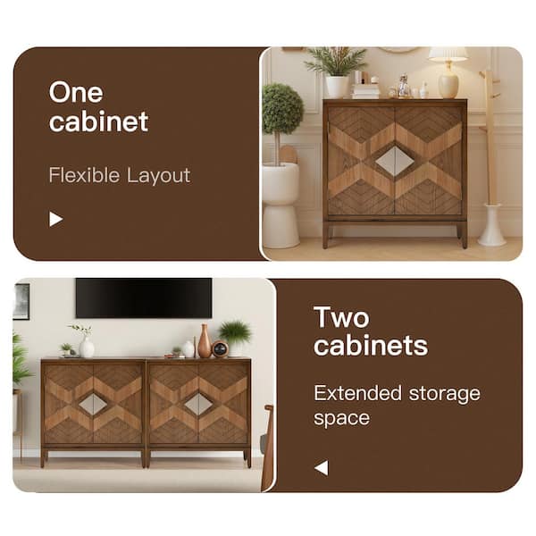 Ahokua Rich Brown 14 in. W Enhanced Vintage Cabinet Dresser Ahokua Rich Brown 14 in. W Enhanced Vintage Cabinet Dresser