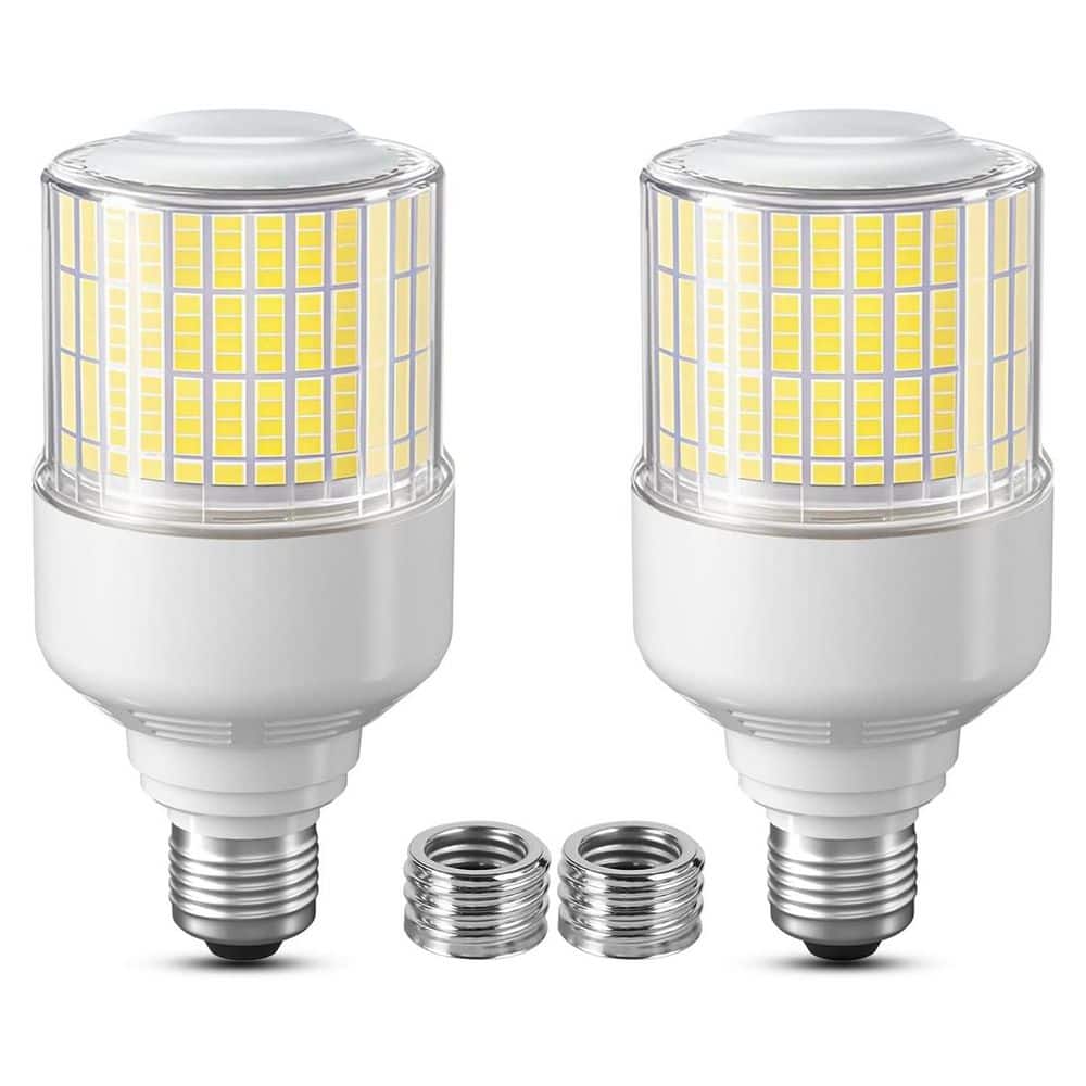 70-Watt LED Motion Sensor Dusk to Dawn Flood Light Bulb E26/E39 Base Outdoor Waterproof 5000K 2-Pack price history on PriceWatchPro