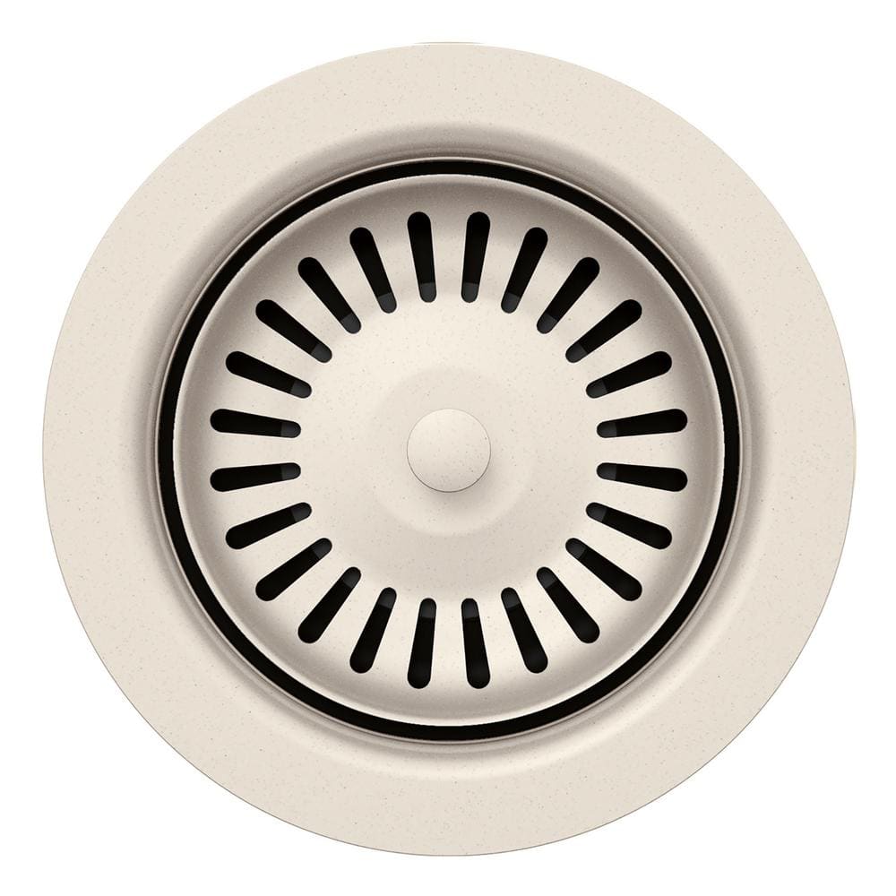 3.5 in. Silgranit-Matched Basket Strainer in Soft White