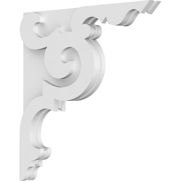 Ekena Millwork 1-7/8 in. x 20 in. x 20 in. PVC Benson Corbel