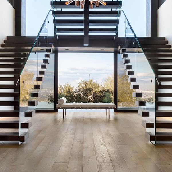 Sunset Cliffs French Oak 1/2 in. T x 7.5 in. W Tongue & Groove Wirebrushed Engineered Hardwood Flooring (23.3 sqft/case)