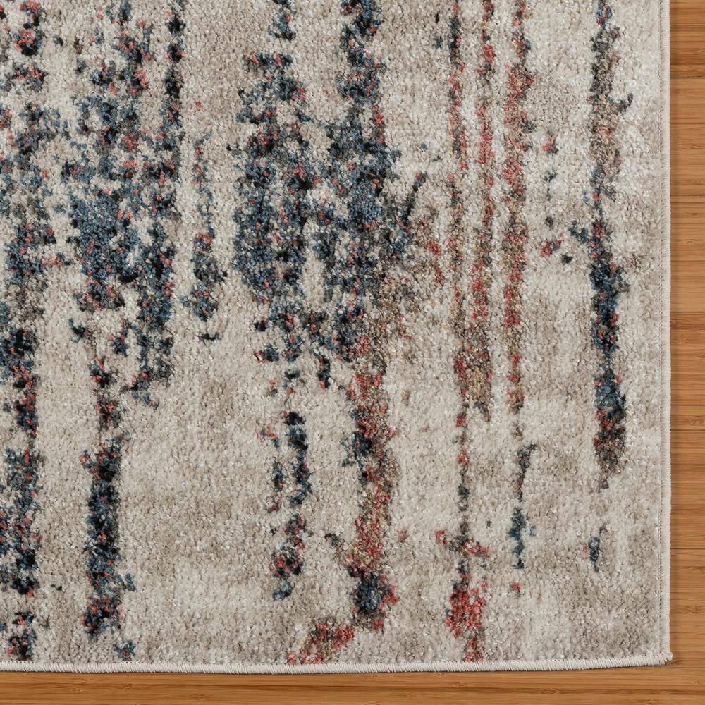 Ivory Tufted Synthetic 5' x 7' Rectangular Area Rug