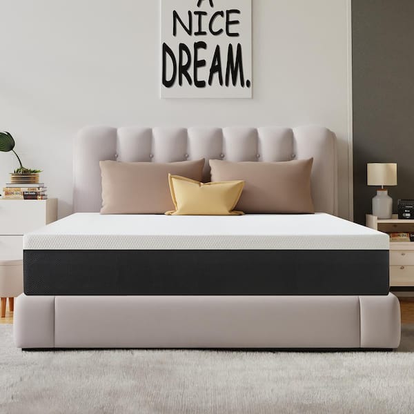 Twolike Queen Size Medium Firm 10 in. Memory Foam Mattress, Cooling and Body Support