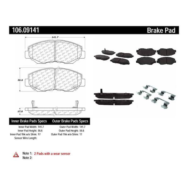 Disc Brake Upgrade Kit-Select Pack Front Rear Centric fits 2012 Honda Pilot