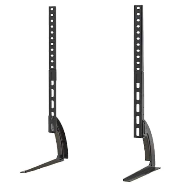 Lukyamzn Universal TV Stand Mount Tabletop for 22 to 65 in. Plasma LCD LED Flat Screen TVs, TV Legs Holds up to 88 lbs., Black
