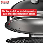 Summit Kamado E6 24 in. Charcoal Grill in Black