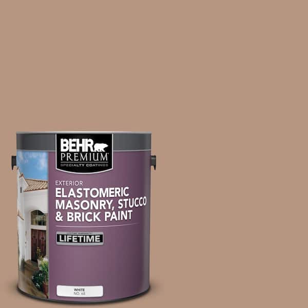 1 gal. #S220-4 Potters Clay Elastomeric Masonry, Stucco and Brick Exterior Paint