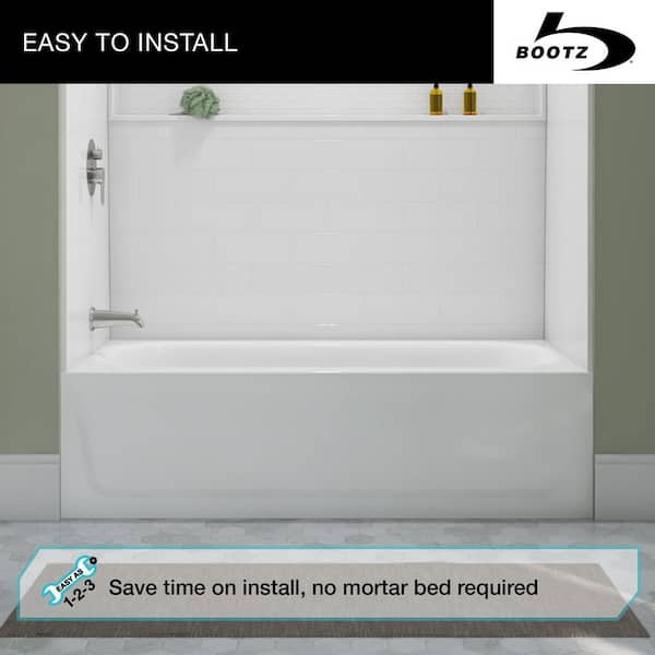 CRDB70%マウイワウイ Bootz Industries Maui 60 in. x 30 in. Alcove Soaking Bathtub with