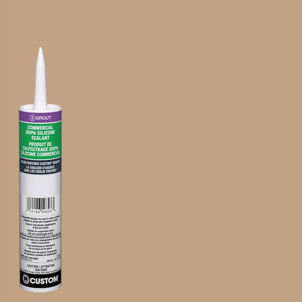 Custom Building Products Commercial #156 Fawn 10.1 oz. Silicone Caulk