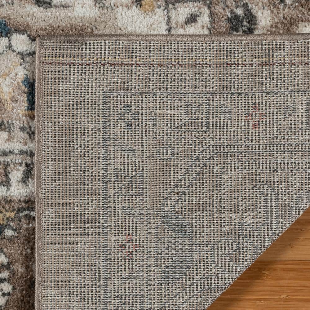 Heirloom Beige and Brown Tufted Polypropylene Area Rug
