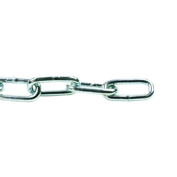 Everbilt 2/0 x 10 ft. Zinc Plated Steel Straight Link Chain