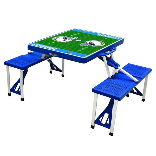 Picnic Time San Diego Chargers Sport Patio Picnic Table