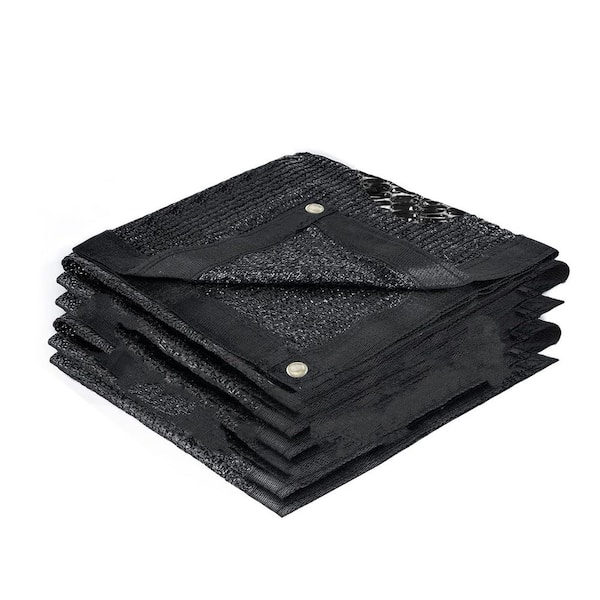 6 x 8 ft. 55% Black Sun Shade Cloth Mesh Tarp with Grommets for Plant Cover Patio Canopy