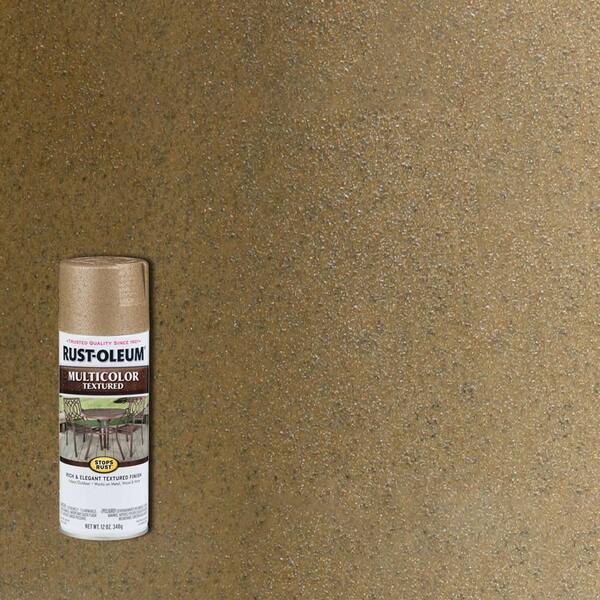 Rust-Oleum Stops Rust 12 oz. MultiColor Textured Radiant Brass Protective Spray Paint (6-Pack)