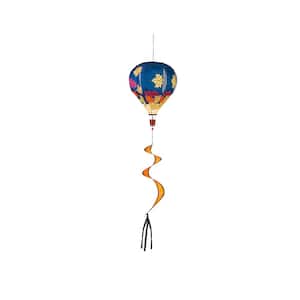 55 in. Falling Leaves Animated Burlap Balloon Spinner