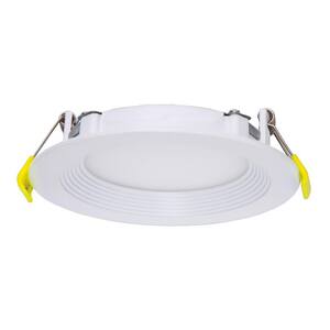 6 in. Selectable CCT Ultra-Slim Direct Fit Canless Integrated LED Recessed Light Trim for Shallow Ceiling Round Wet Loc