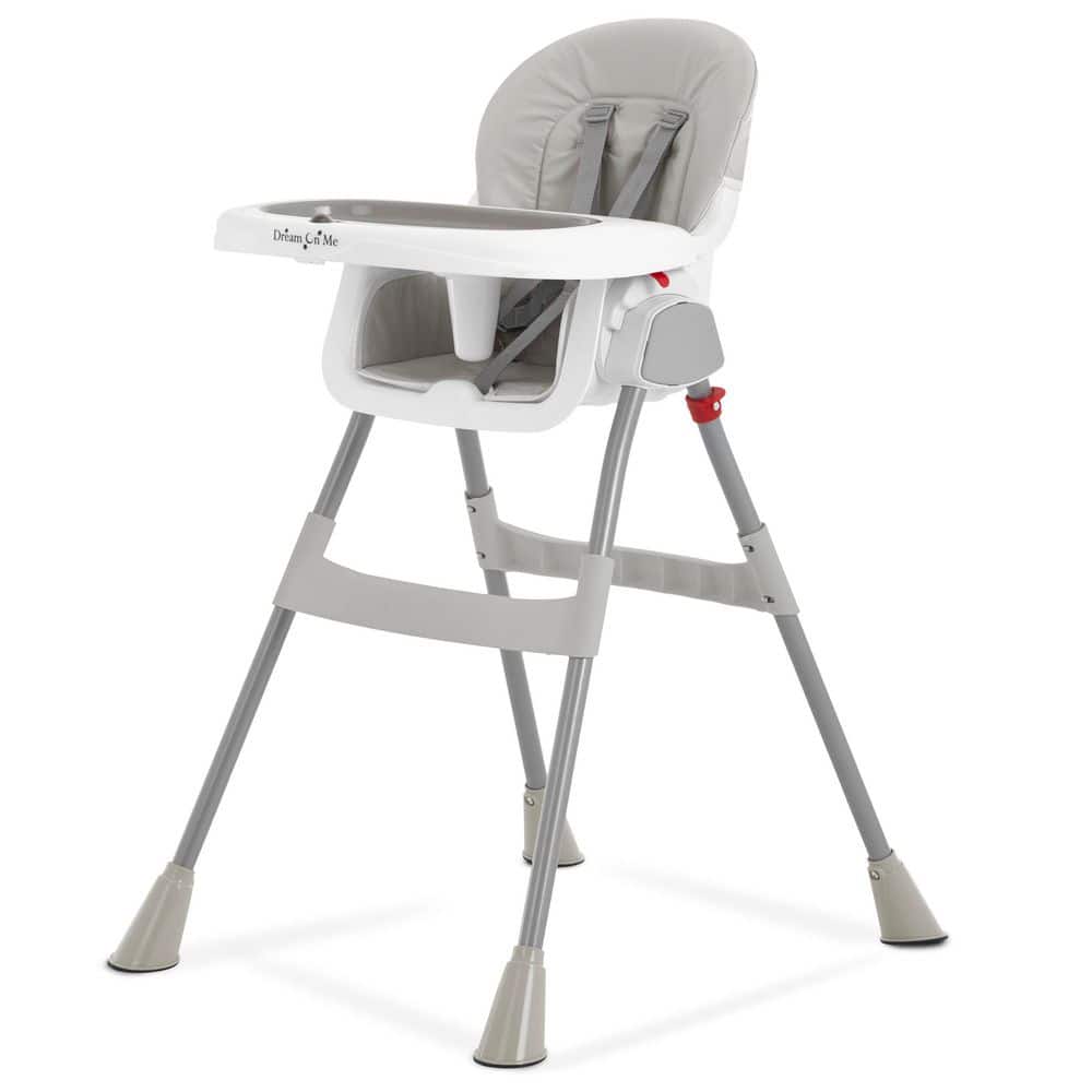 Portable Gray 2-In-1 Table Talk High Chair