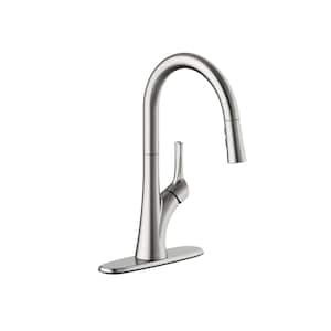 Westwind Single-Handle Pull-Down Sprayer Kitchen Faucet in Stainless Steel