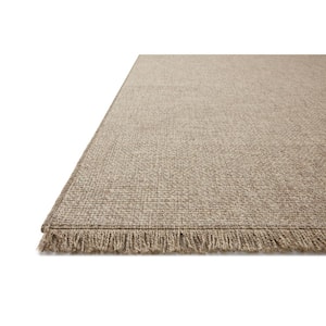 Dawn Natural 18 in. x 18 in. Indoor/Outdoor Sample Area Rug