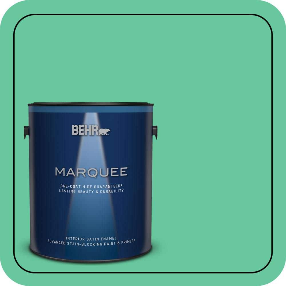 1 gal. #470B-4 Intense Jade Satin Enamel Interior Paint & Primer price history on PriceWatchPro