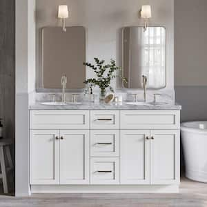 Hamlet 60 in. W x 21.5 in. D x 34.5 in. H . Bath Vanity Cabinet without Top in White