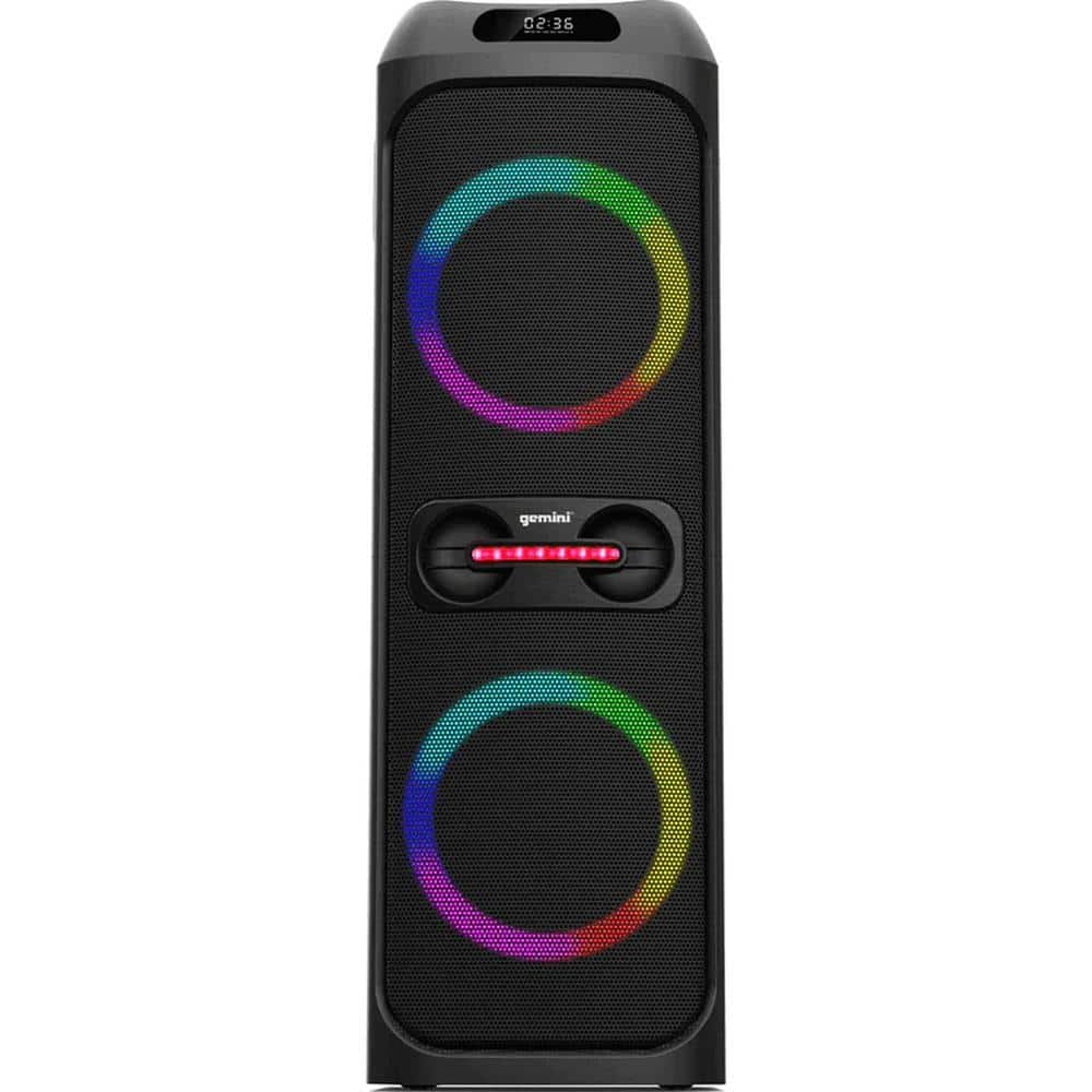 Gemini Bluetooth Speaker System with Led Party Lighting