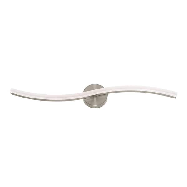 AFX Trace 3 in. 1-Light Satin Nickel LED Vanity Light