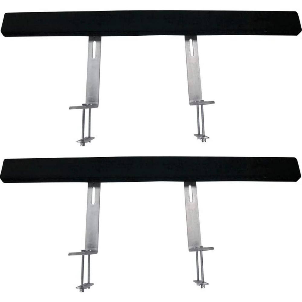 Seachoice 4-Pack Boat Trailer Side Guide Rollers – Black Molded Rubber, 12" Mounting Width