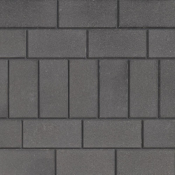 6x12 Accent 5.75 in. x 11.5 in. x 2.375 in. Rectangle Smooth Onyx Concrete Paver Pallet (180-Pieces/83 sq. sf. /Pallet)