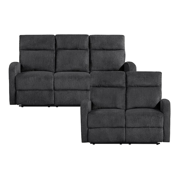 Lazzara Glendale 71 in. W Slope Arm Microfiber Rectangle 2-Piece Lazzara Glendale 71 in. W Slope Arm Microfiber Rectangle 2-Piece