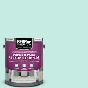 1 gal. #P440-2 Clear Aqua Textured Low-Lustre Enamel Interior/Exterior Porch and Patio Anti-Slip Floor Paint