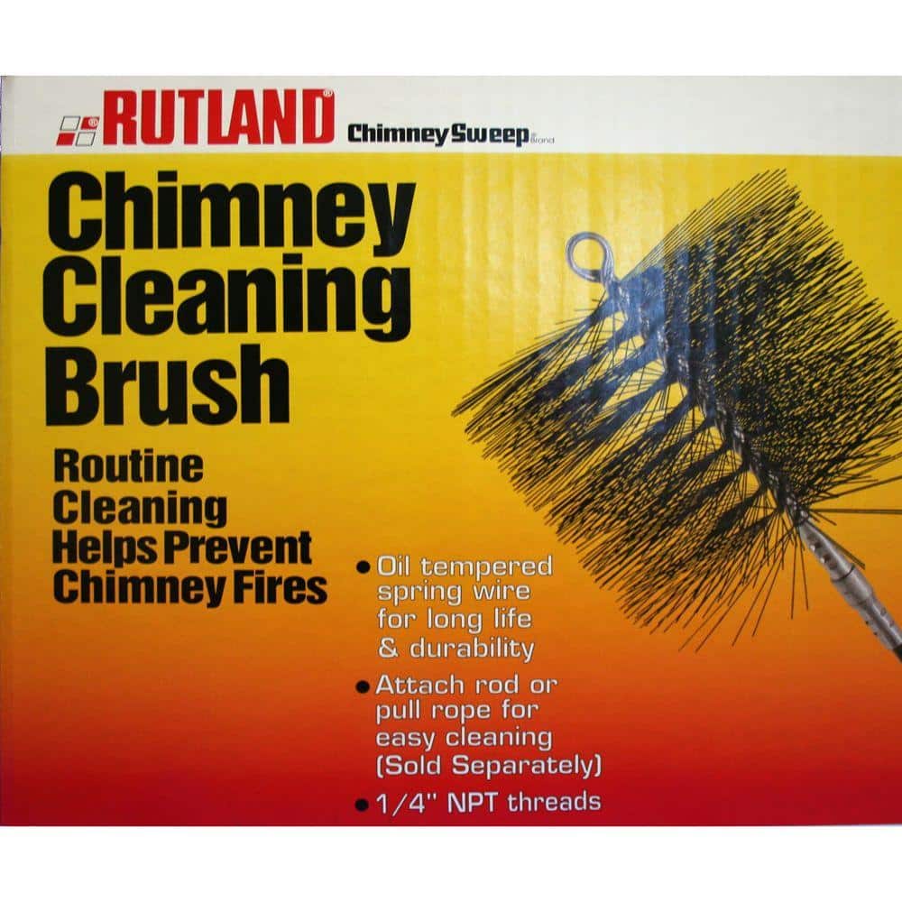 11 Piece Chimney Sweep SetFlue Sweeping Brush & Rod KitSoot Cleaning Rods