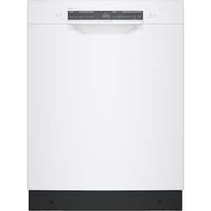 300 Series 24 in. ADA Compliant Smart Front Control Dishwasher in White with Stainless Steel Tub, 46dBA