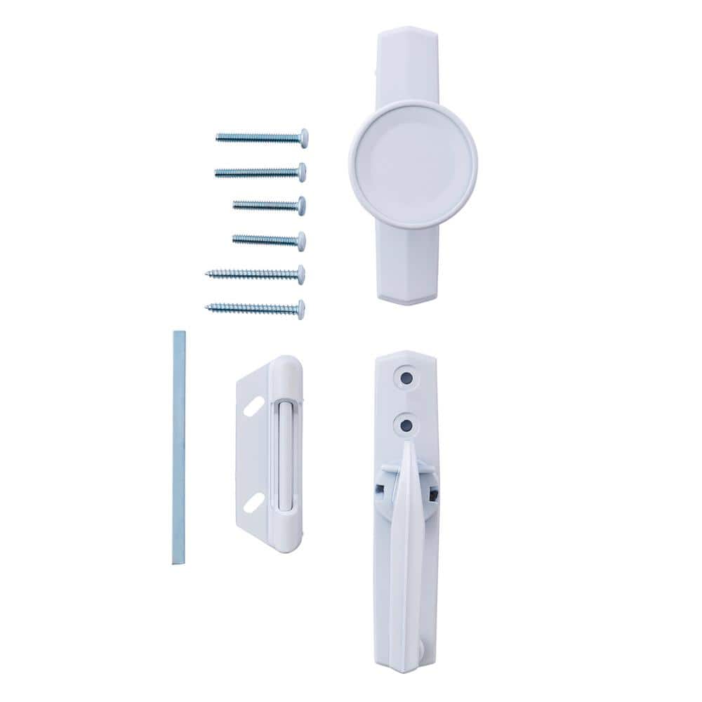 Universal Knob Door Latch for Screen and Storm Doors, White price history on PriceWatchPro