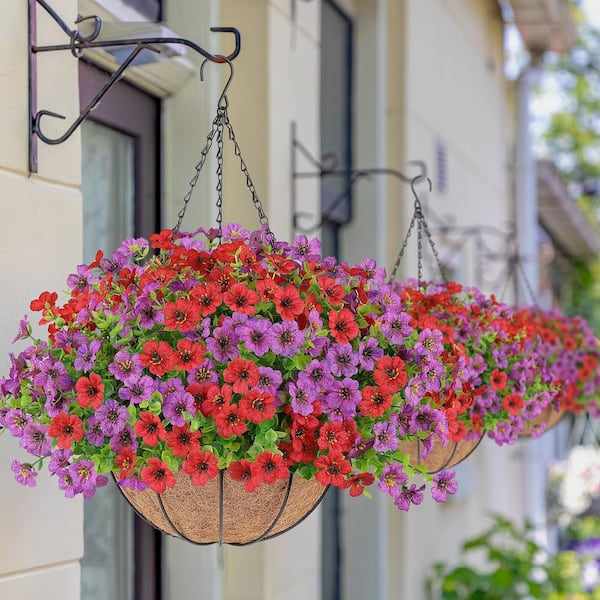 21 in. Multi-Colored Indoor/Outdoor Artificial Eucalyptus Hanging