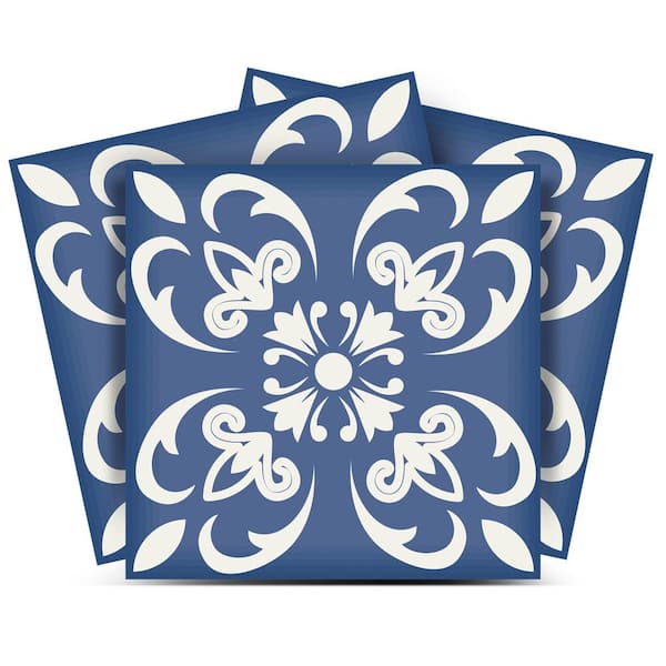 MI ALMA Blue N4 7 in. x 7 in. Vinyl Peel and Stick Tile (24 Tiles, 8.17 sq. ft./pack)