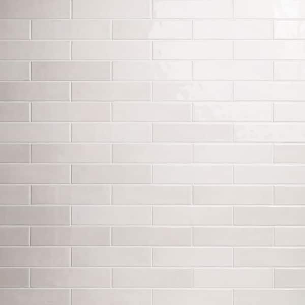 Lakeview Dove 3 in. x 12 in. Glossy Ceramic Subway Wall Tile (5.5 sq. ft./Case)