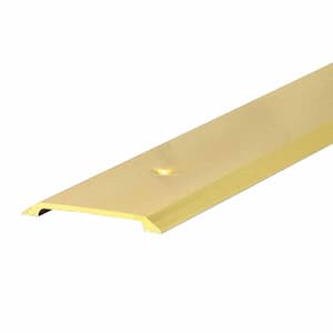 Flat Top 2-1/2 in. x 36 in. Brite Gold Aluminum Saddle Door Threshold