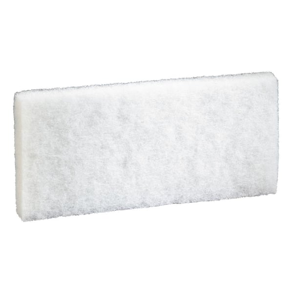 3M 4.6 in. x 10 in. White Doodlebug Scrub Sponge Pad (5-Pack, 4-Packs-Carton)