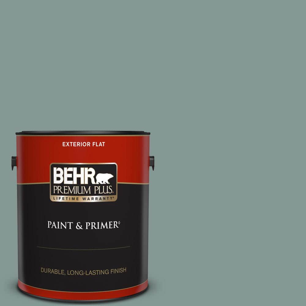 BEHR PREMIUM PLUS 1 gal. T1815 In The Moment Flat Exterior Paint