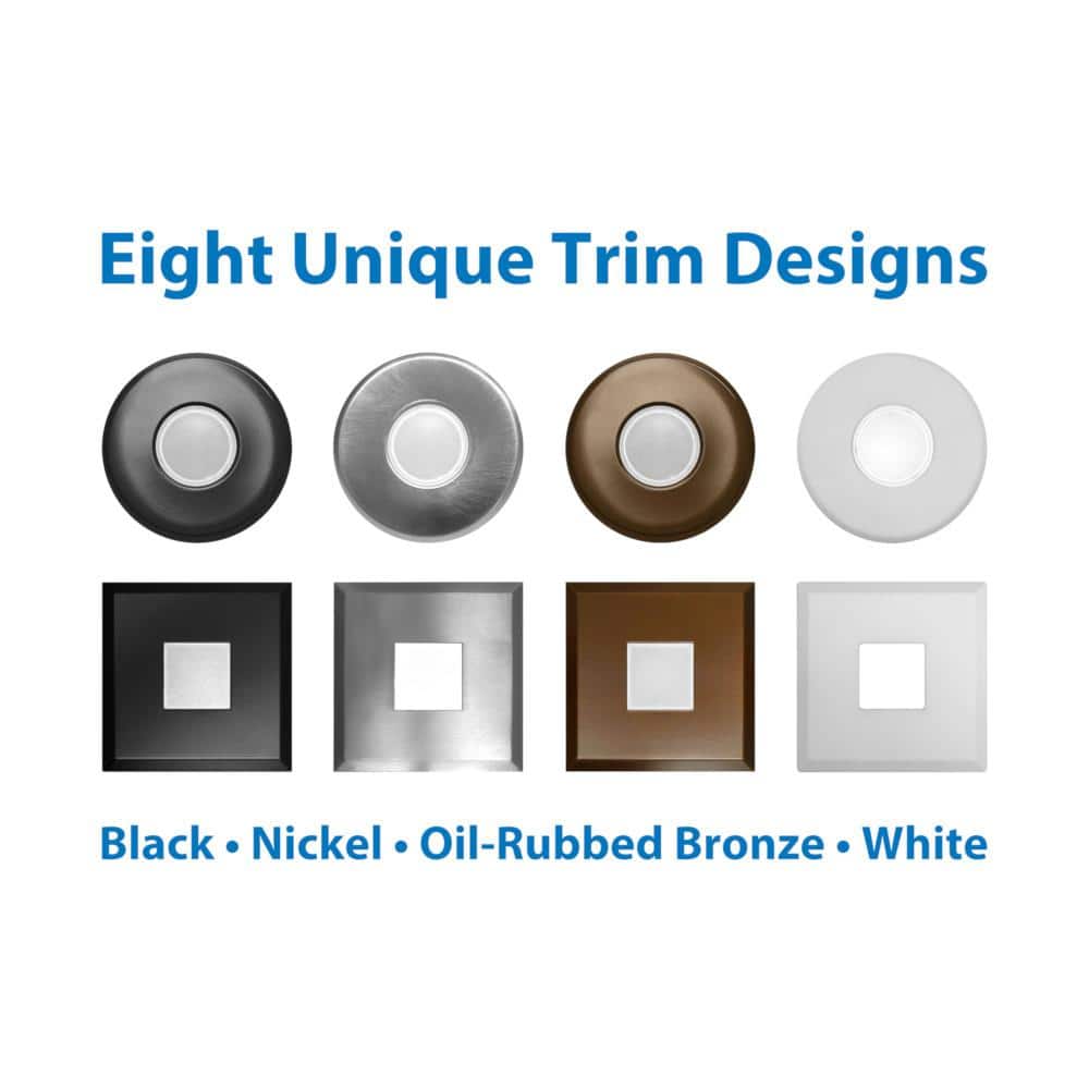 Square Black Aluminum 5'' Dimmable LED Recessed Lighting Kit