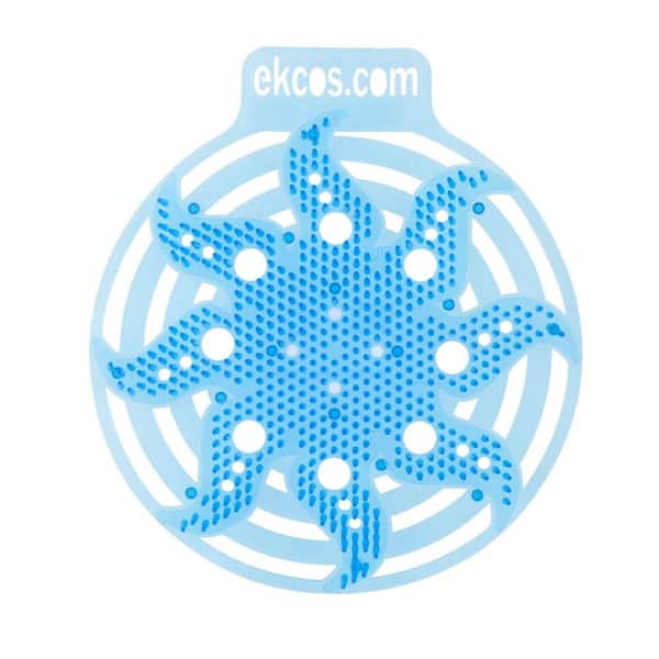 EKCOS INNOVATIONS Fresh Fragranced Anti-Splash Blue Urinal Screen (10 Per Box)